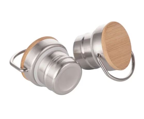 Botella Acero/Bambu 500ml - Imagen 1